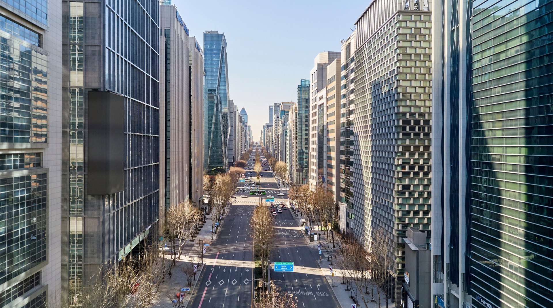 서울 강남 테헤란로 전경